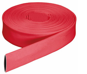 สายฉีดน้ำดับเพลิง ชนิดผ้าใบสีแดง  ขนาด 1.5 นิ้ว ยาว 30 เมตร เกรดจีน
