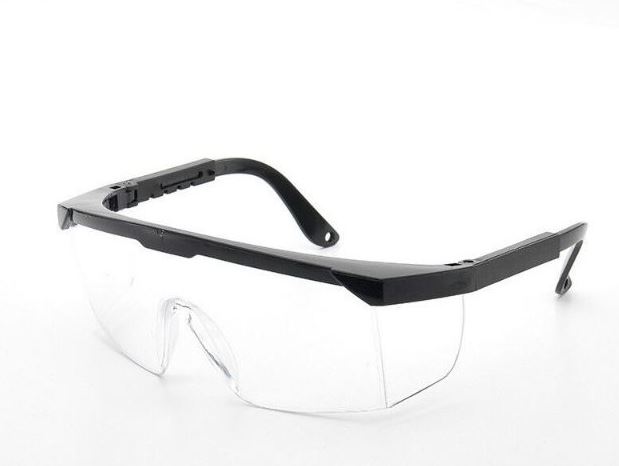 แว่นตานิรภัย SF026 เลนส์ใสกรอบดำ