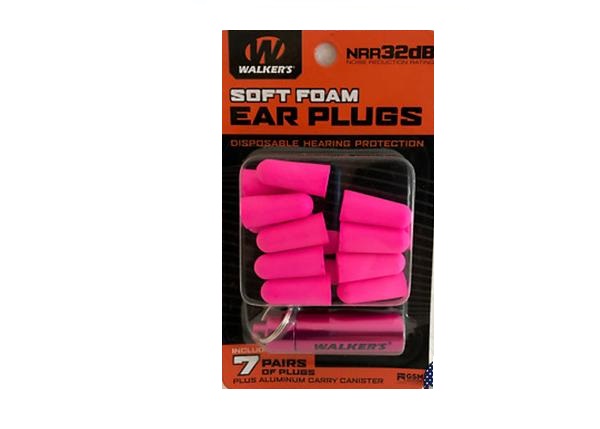 Walker - Soft Foam Ear Plugs [ Pink ]