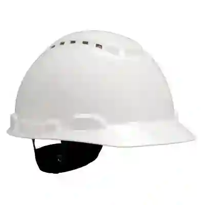 หมวกนิรภัย แบบปรับหมุน มีรูระบายอากาศ สีขาว รุ่น H-701V