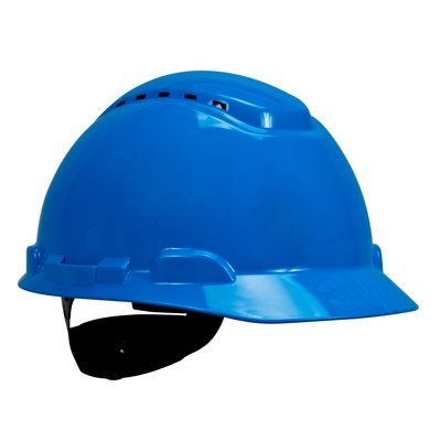 หมวกนิรภัย แบบปรับหมุน มีรูระบายอากาศ สีฟ้า รุ่น H-703V