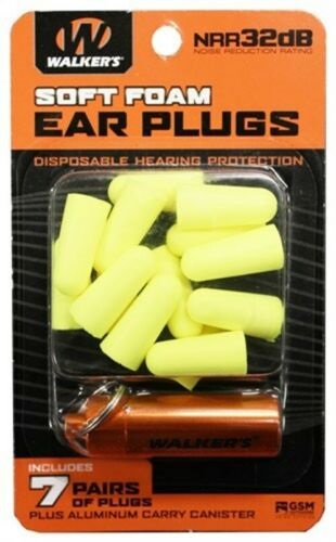 Walker - Soft Foam Ear Plugs [ Yellow ]