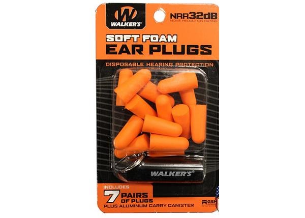 Walker - Soft Foam Ear Plugs [ Orange ]